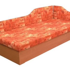 Jednolôžková posteľ (váľanda) 80 cm Edo 4/2 (s molitanovým matracom) (P)