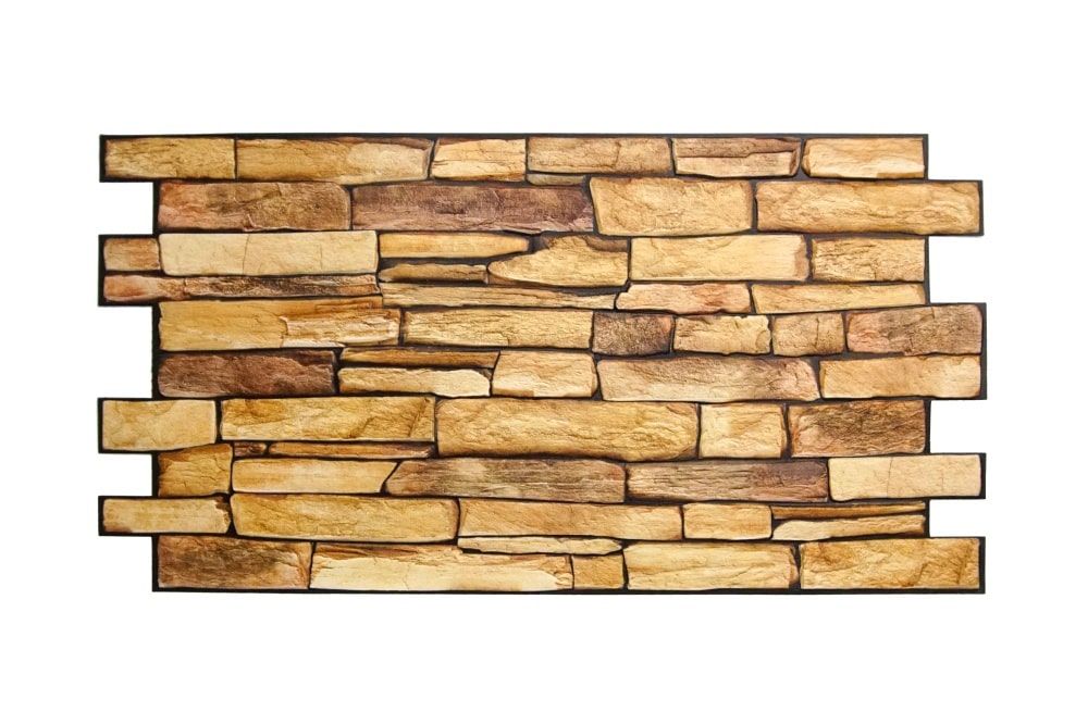 PVC 3D obkladový panel 98 x 50 cm - Sandstone Slate kamenná bridlica