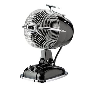 CasaFan RetroJet stolný ventilátor, čierny, plast, kov, K: 32cm