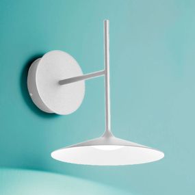 Linea Light Nástenné LED svietidlo Poe Plus, biele, Obývacia izba / jedáleň, železo, polykarbonát, 7W, K: 21.5cm