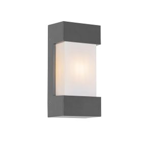 Moderne buiten wandlamp donkergrijs IP44 - Tide