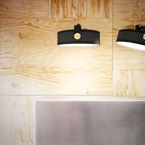 Martinelli Luce Modena závesné LED svetlo, čierna, Obývacia izba / jedáleň, hliník, metakrylát, 13W, K: 16cm