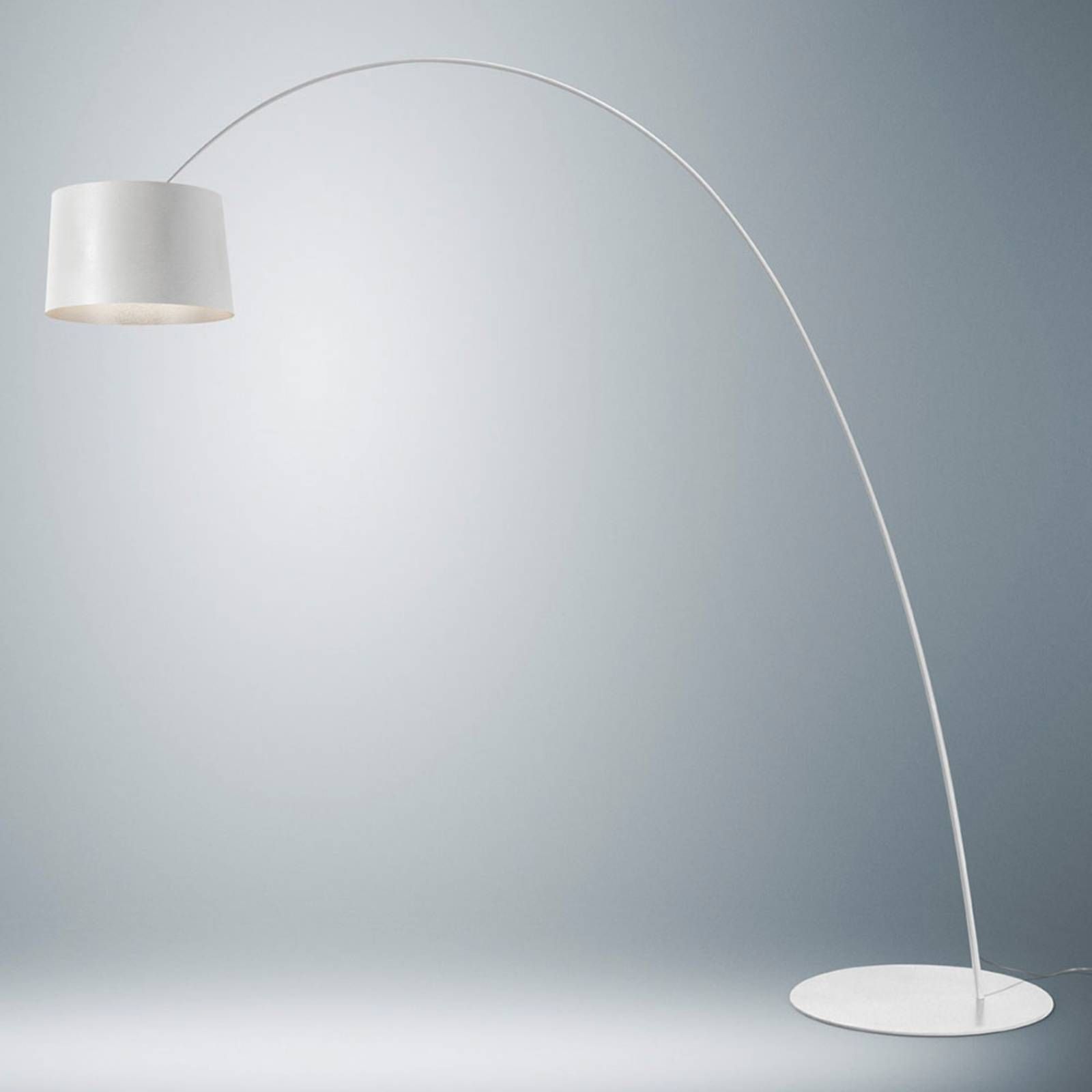 Foscarini Twiggy Elle MyLight stojaca lampa biela, Obývacia izba / jedáleň, sklenené vlákno kompozitný materiál, plast, hliník, 28W, K: 267cm