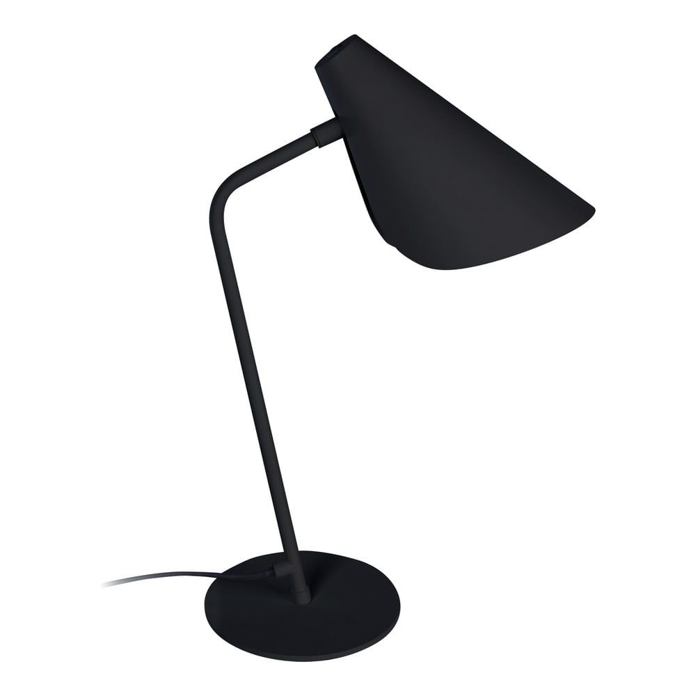 Čierna stolová lampa SULION Lisboa, výška 45 cm