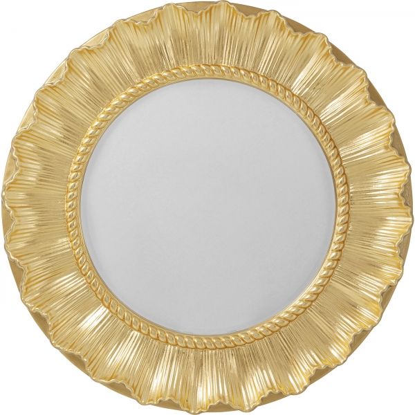 KARE Design Zrcadlo Sun Ray - zlaté, Ø84cm