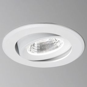 Molto Luce Agon Round zapustené LED 3 000 K 40° biele, Chodba, hliník, 5W