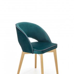 Jedálenská stolička MARINO Halmar Tmavo zelená