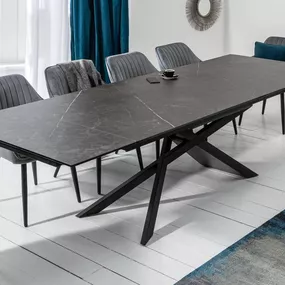 LuxD Rozťahovací keramický stôl Natasha 180-220-260 cm grafit