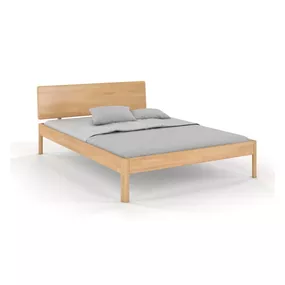 Dvojlôžková posteľ z bukového dreva 200x200 cm v prírodnej farbe Ammer - Skandica