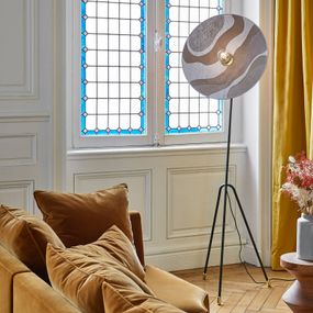 MARKET SET Sonia Laudet lampa malachitový piesok, Obývacia izba / jedáleň, kov, textil, E27, 15W, K: 180cm
