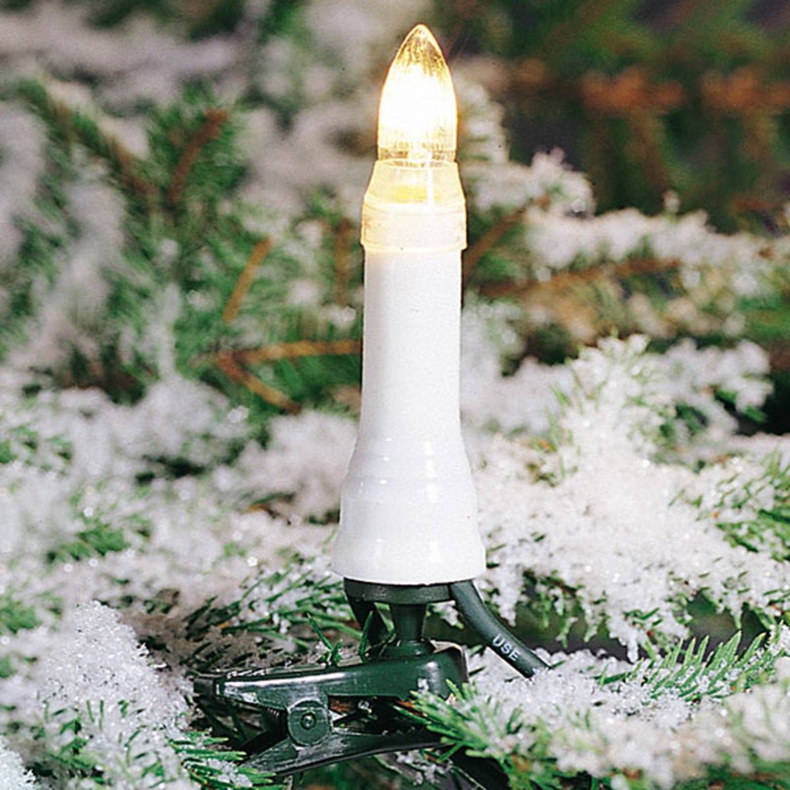 Konstsmide Christmas Vonkajšia svetelná reťaz s 25 sviečkami 18, 3 m, plast, E10, P: 1830 cm