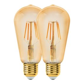 SADA 2x LED Žiarovka VINTAGE ST64 E27/6W/230V 2200K - Eglo 11783