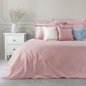 DomTextilu jednofarebné ružové bavlnené posteľné obliečky na paplón Šírka: 160 cm | Dĺžka: 200 cm Ružová 44696-208650