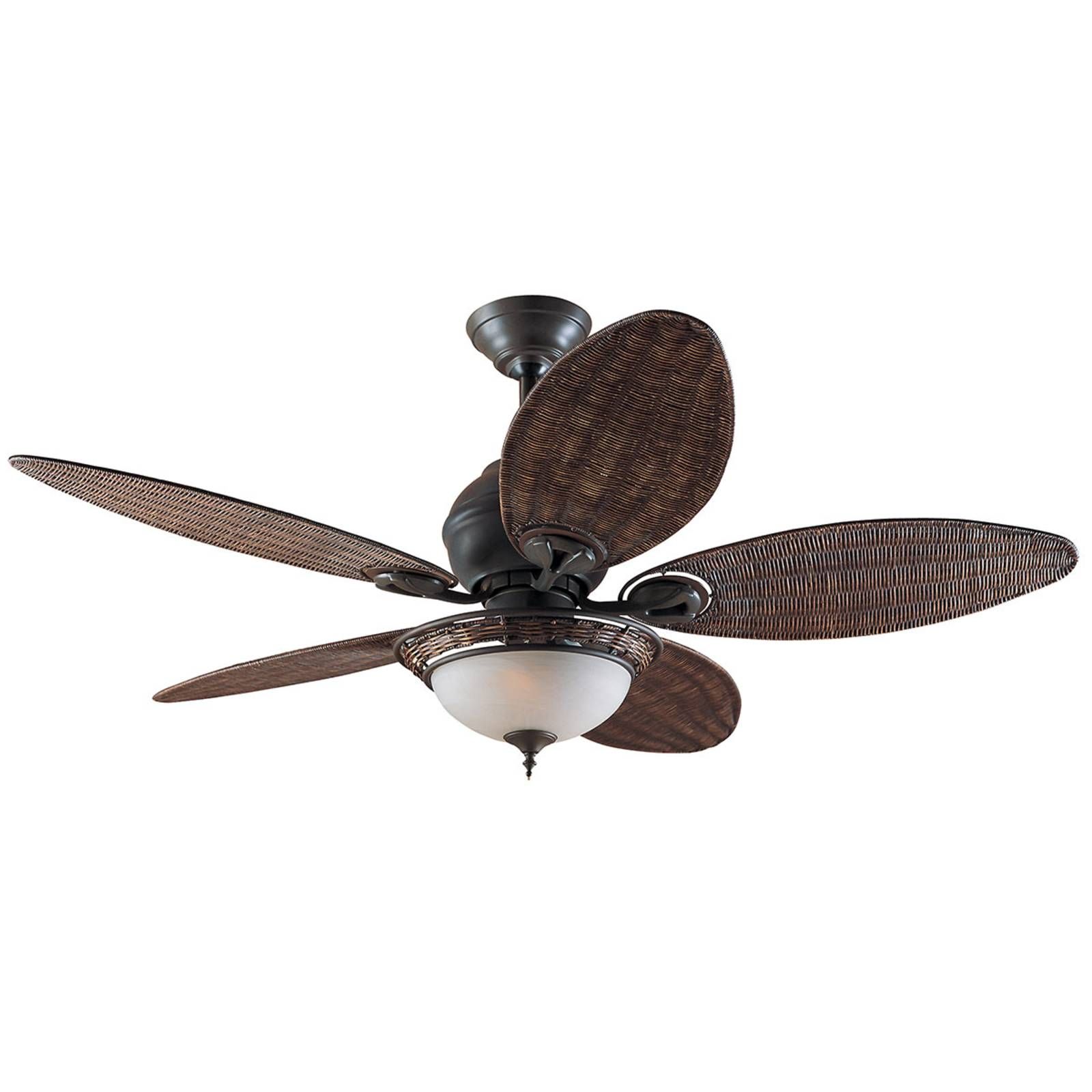 Hunter Caribbean Breeze stropný ventilátor, Obývacia izba / jedáleň, železo, vŕba, E27, 13W, K: 58.9cm