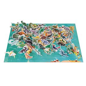 Janod Vzdelávacie puzzle Dinosaury 200 ks