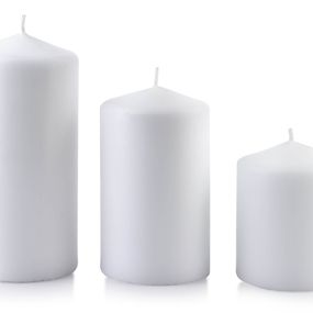 Malá sviečka Classic Candles 10 cm biela