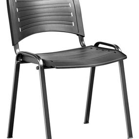 SEDIA konferenčná stolička ISO 13 plast, kostra čierna
