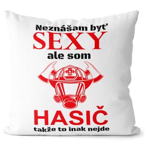 Vankúš Sexy hasič (Veľkosť: 55 x 55 cm)