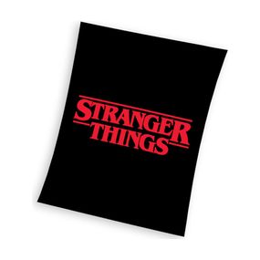 Detská deka Stranger Things Black - Čierna