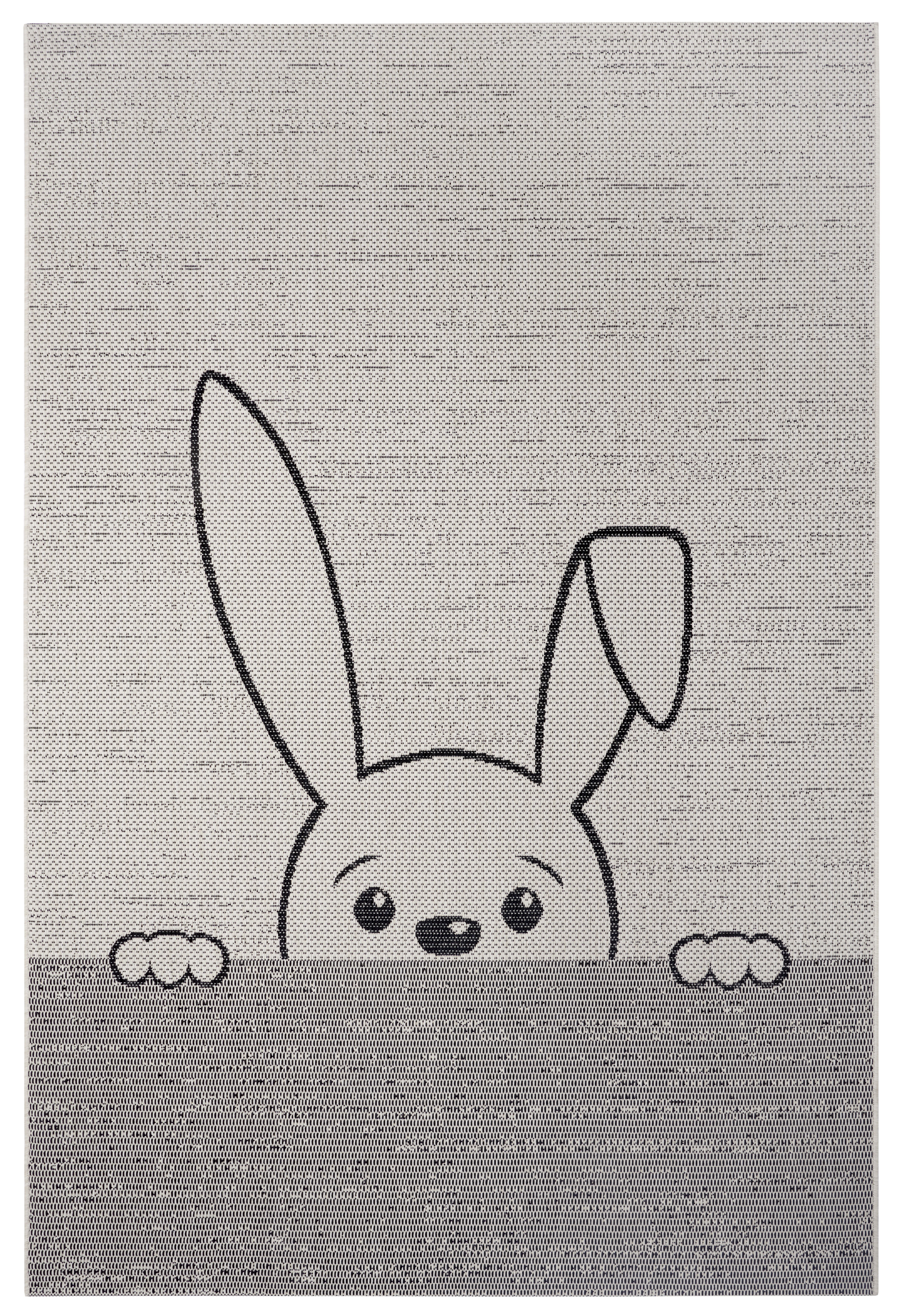 Hanse Home Collection koberce Detský kusový koberec Flatweave Kids rugs 104879 Cream / Black - 80x150 cm