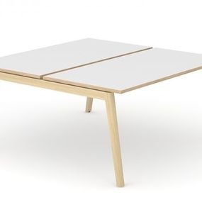 NARBUTAS - NOVA WOOD laminovaný dvojitý pracovný stôl 140x144 cm