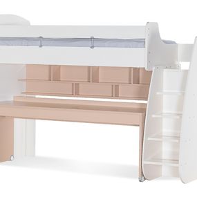 Multifunkčná posteľ ii s výsuvným stolom andy - béžová