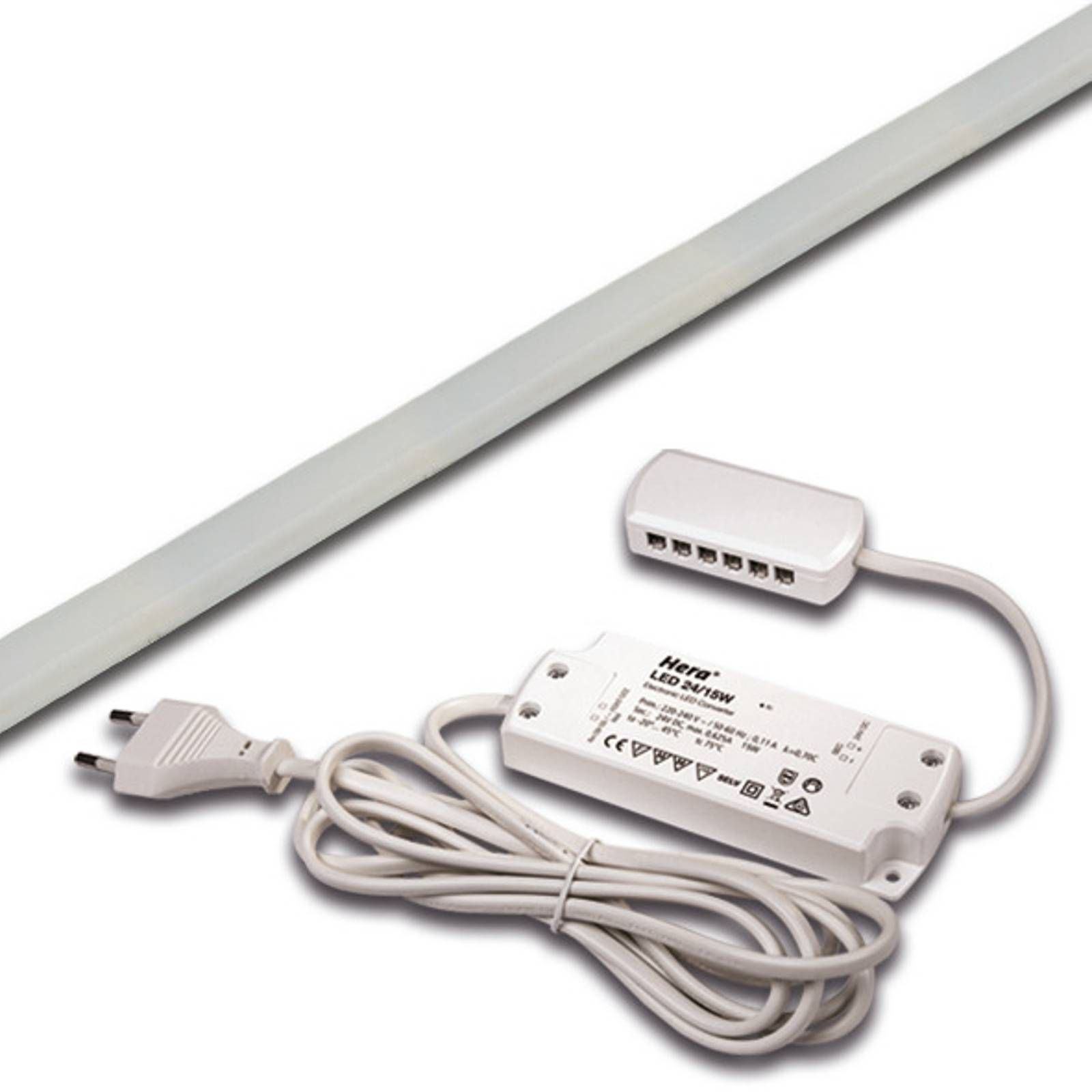 Hera LED pásik Basic-Tape F, IP54, 4 000K, dĺžka 100 cm, Obývacia izba / jedáleň, plast, 9W, Energialuokka: F, P: 100 cm, L: 1 cm, K: 1cm