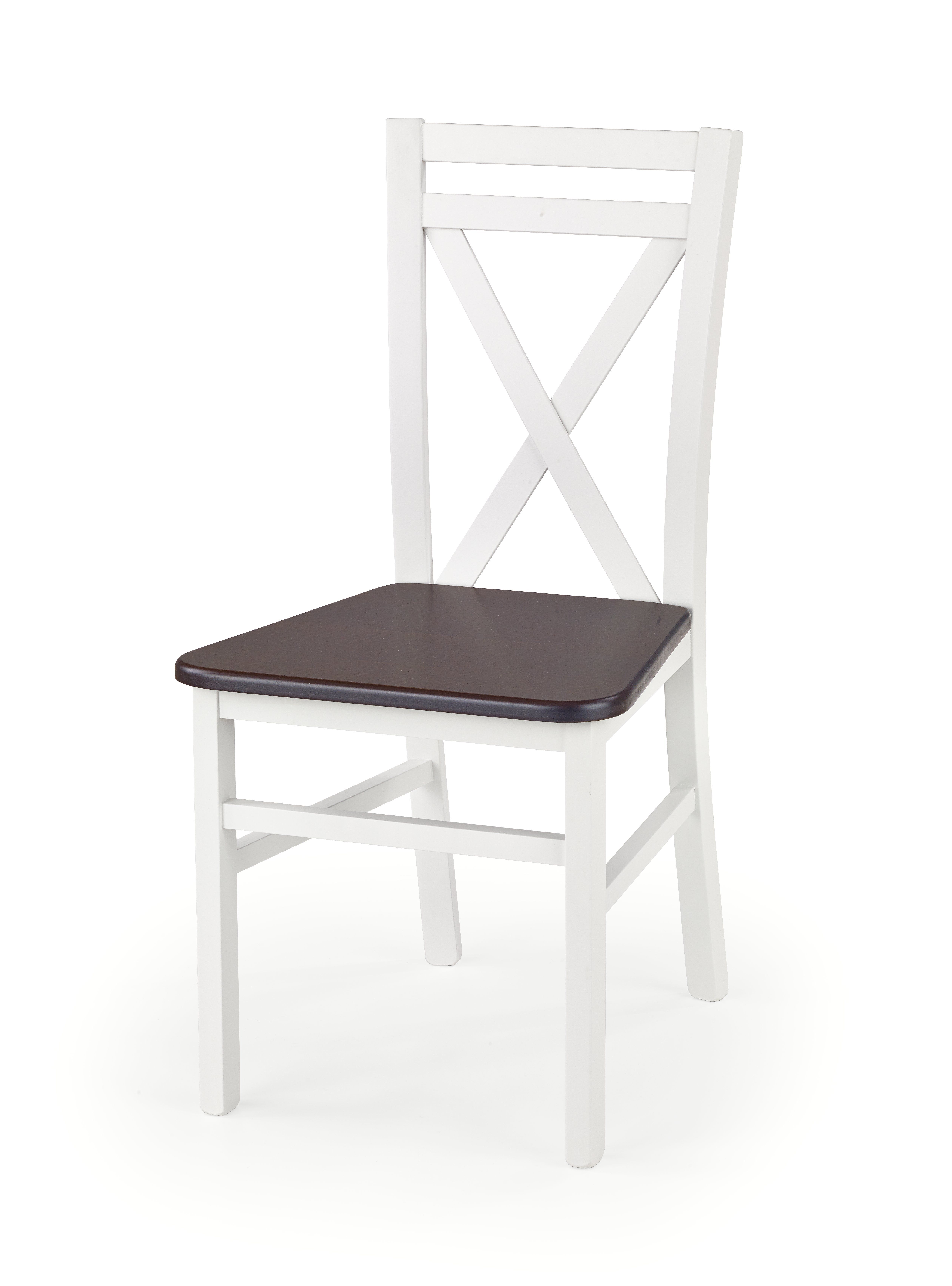 Jedálenská stolička Dariusz 2 (biela + tmavý orech)