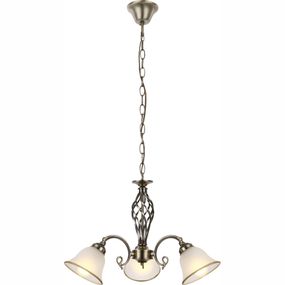 Lustre klasické Odin 60208-3 (stará mosadz + satinovaná)