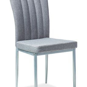 Jedálenská stolička H-733 (sivá + biele nohy)