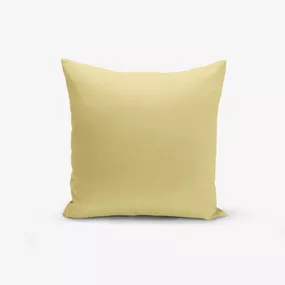 Horčicovožltá obliečka na vankúš Minimalist Cushion Covers Düz, 45 × 45 cm