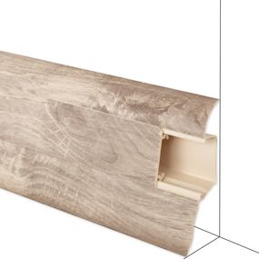 Podlahová lišta DOLLKEN W459 - Dub Superior - dĺžka 250 cm Roh vnútorný 