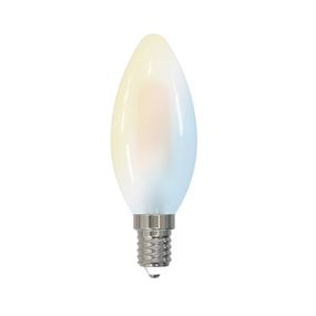 PRIOS Smart LED E14 4, 2W WLAN matná tunable white, sklo, E14, 4.2W, Energialuokka: E, P: 9.8 cm