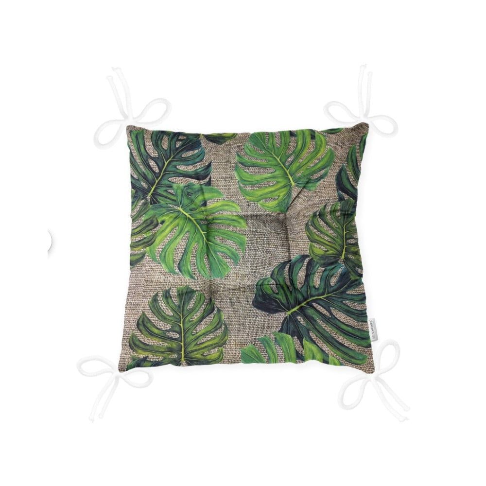 Sedák na stoličku Minimalist Cushion Covers Green Banana Leaves, 40 x 40 cm