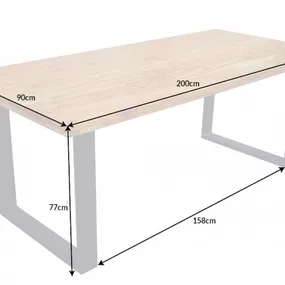 Jedálenský stôl THOR II Dekorhome 200x90x77 cm