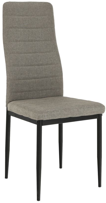 TEMPO KONDELA jedálenská stolička COLETA NOVA sivohnedá tkanina/čierná podnož