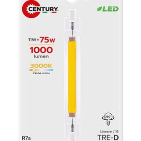 CENTURY LED LAMP SLIM R7S 11W 3000K CEN TRCOB-1011830BL