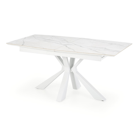 Sconto Jedálenský stôl VAVOLDA biely mramor/biela