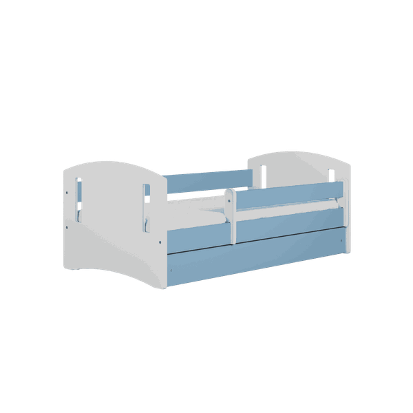 Letoss Detská posteľ CLASSIC 2 - 140/80 Biela S matracom S uložným priestorom