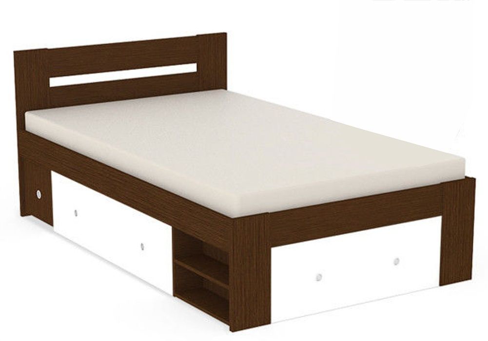 Študentská posteľ rea larisa 120x200cm s nočným stolíkom - wenge