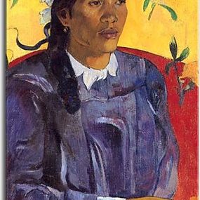 Obraz Paul Gauguin Woman with a Flower zs17281