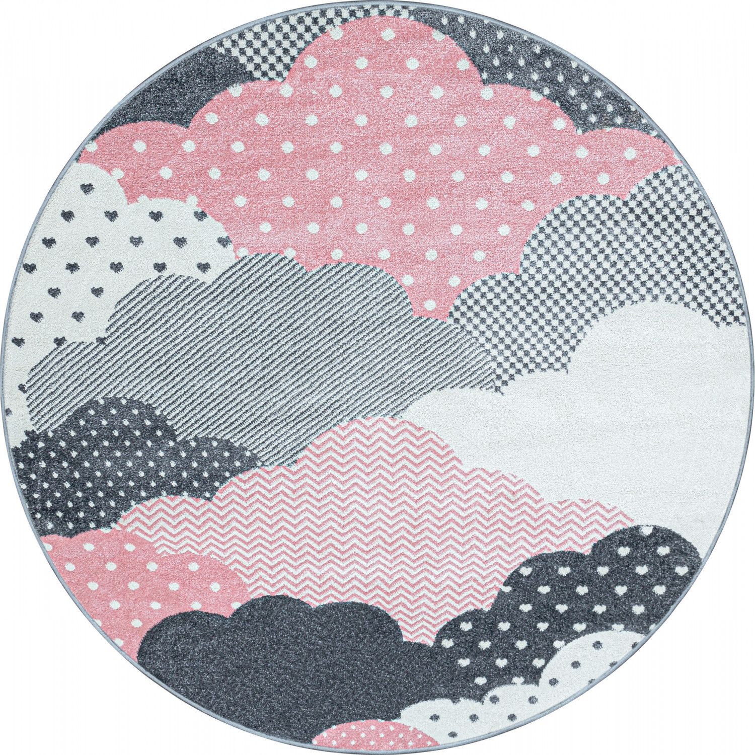 Ayyildiz koberce Detský kusový koberec Bambi 820 pink kruh - 160x160 (priemer) kruh cm