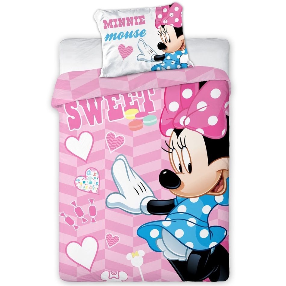 Obliečky do postieľky Sweet Minnie, 100 x 135 cm, 40 x 60 cm