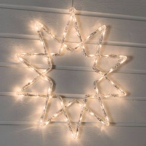 Konstsmide Christmas LED Hviezda pre exteriér 58 cm, plast, Energialuokka: G