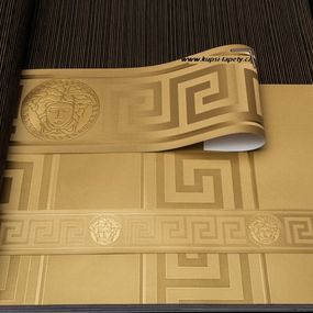 KT2-22539 Luxusná umývateľná vliesová bordúra na stenu Versace 2021, veľkosť 13,5 cm x 5 m