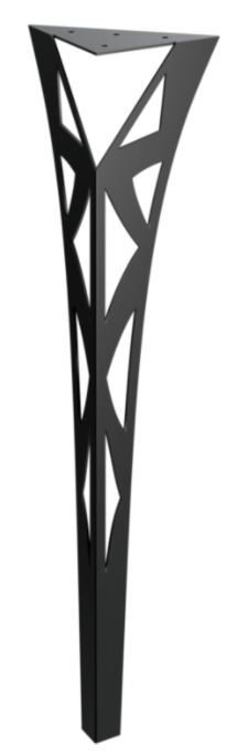 RMP Stolová noha Tartaros 72 cm čierna NOHA018/72
