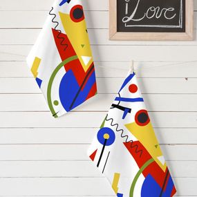 2-set utierok PANAMA KITCHEN TOWEL - Wassily Kandinsky