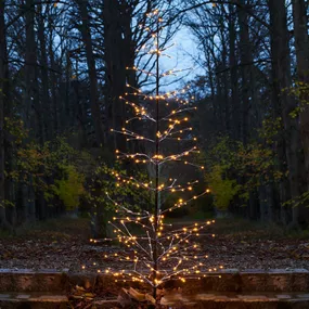 Sirius Zasnežený trblietavý LED strom Isaac, plast, kov, K: 160cm