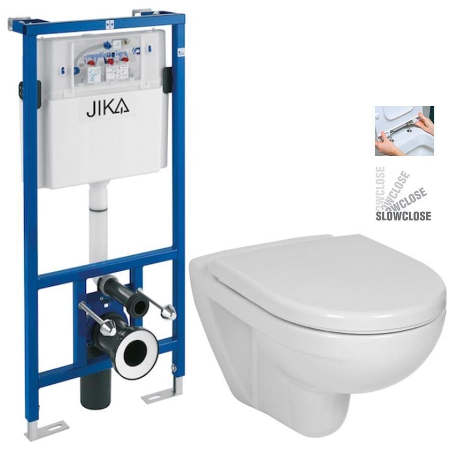 predstenový inštalačný systém bez tlačidla + WC JIKA LYRA PLUS + SEDÁTKO DURAPLAST SLOWCLOSE H895652 X LY5