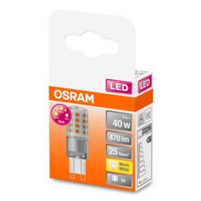 OSRAM LED žiarovka G9 4W 2.700K číra stmievač, G9, 4W, Energialuokka: E, P: 5.9 cm